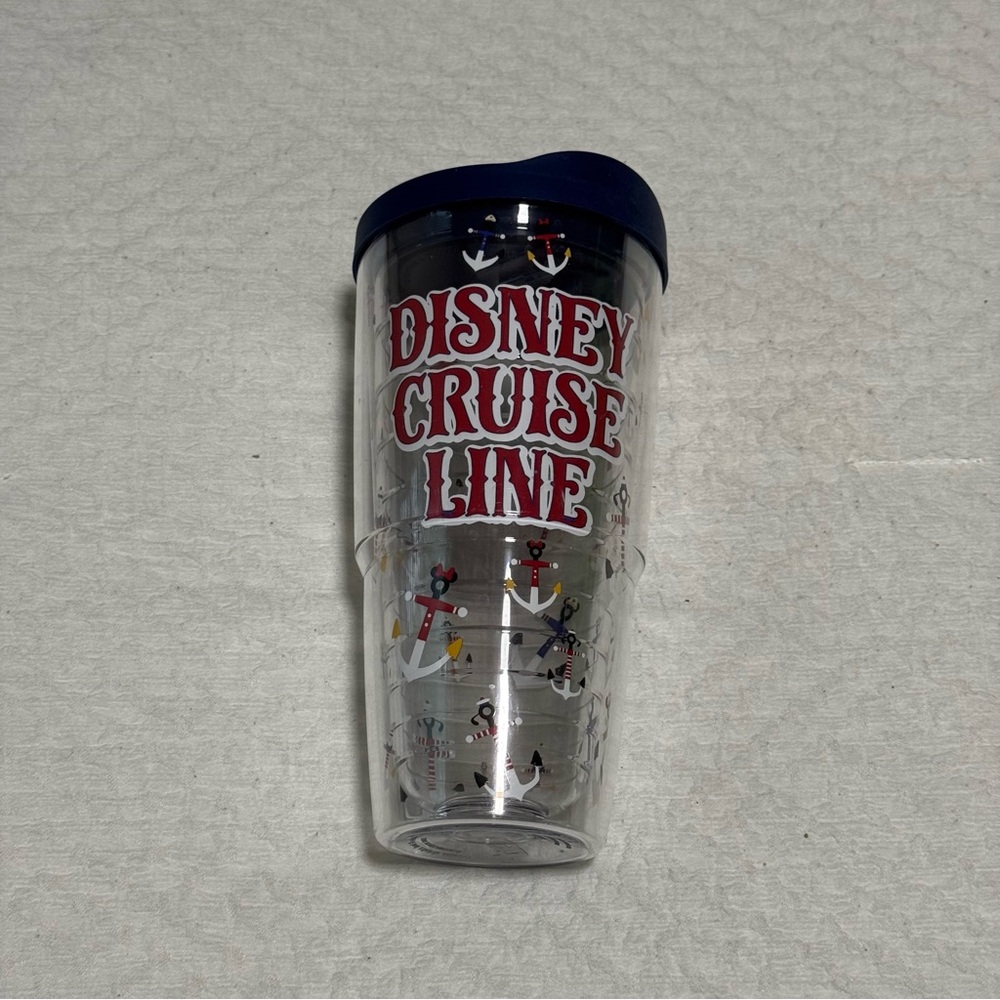Disney Cruise Line Tumbler with Blue Lid